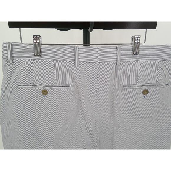 Nautica Mens Blue Pin Striped Modern Fit Single Breasted 2-Piece Suit 38R 34x30 - Picture 8 of 15